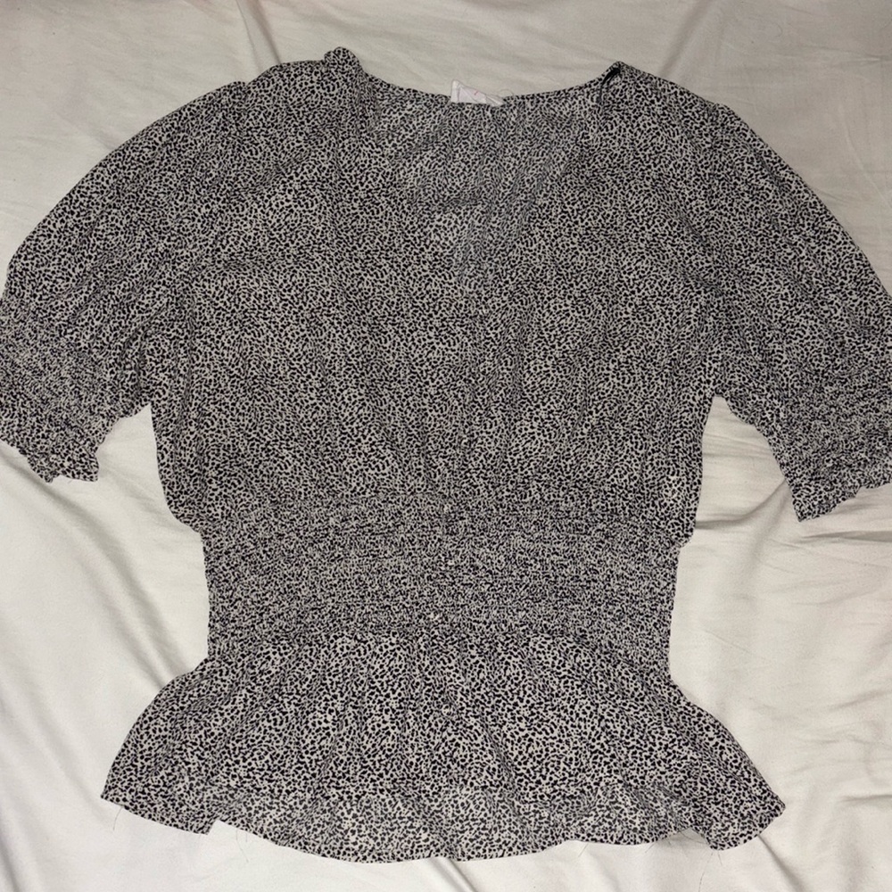 Cheetah blouse large
